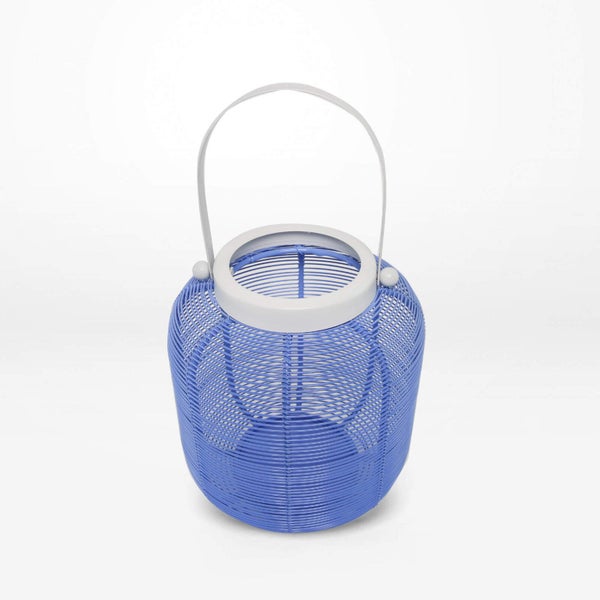 Rayell Lantern Linda Blue Decorative Light Candle Holder Home Decor 17x19x17cm Carousel 3