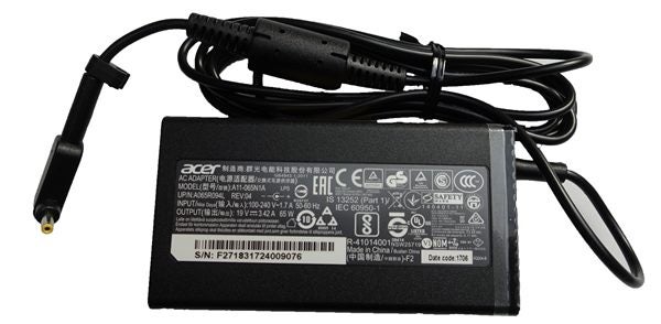 Acer 65 W [19V 3.42A] Black AC Power Adapter 3mth wty Carousel 1