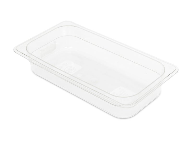 1/3GN 65mm Gastronorm Pan - Clear Polycarbonate - Food Grade Carousel 1