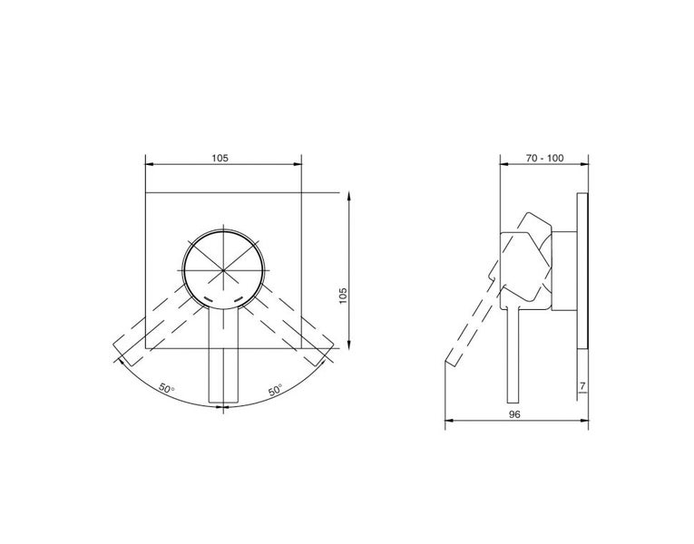 DELETED LINE - GROHE ALLURE SHOWER MIXER SMALL FACEPLATE Carousel 2