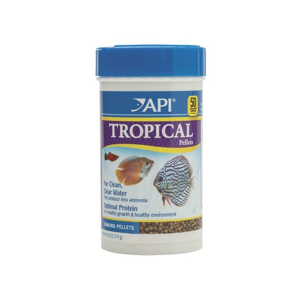 API Tropical Pellets 119g Fish Food - Sinking Pellet Carousel 1