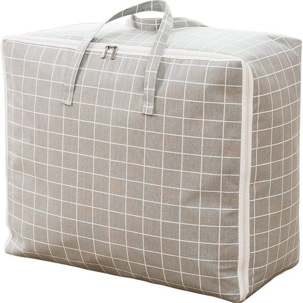 Large Capacity Storage Bag Cotton Linen Foldable Quilt Bag Waterproof Carousel 7