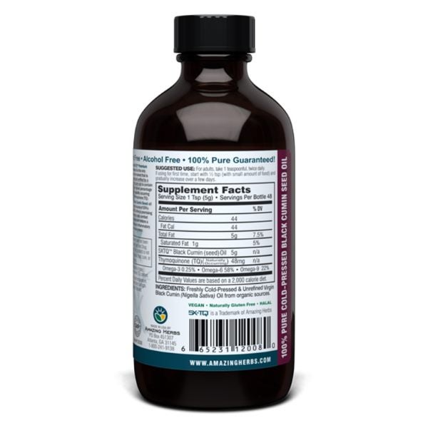 Black Seed Oil (100% Pure Cold-Pressed Black Cumin) - 240ml Carousel 2