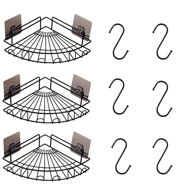 VILOYI Bathroom Shelf Wall Mount Corner Shower Caddy Storage Shelves Carousel 1