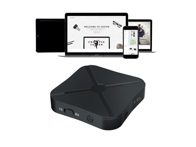 2 X 2-in-1 Bluetooth 5.0 Wireless Audio Transmitter Receiver Adapter for TV PC Carousel 2