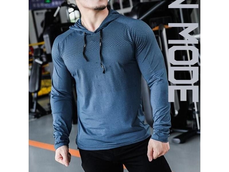 Sports Jacket Training Hoodie Workout Jackets Men Quick Dry Track Jacket Carousel 1