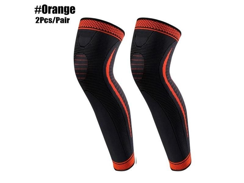 Sports Full Leg Compression Sleeves Long Knee Support For Men Cycling Running Carousel 1