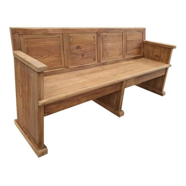 Rembrandt Old Pine Church Pew CF8148 Carousel 1