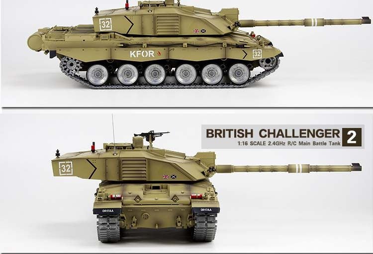 Heng Long 3908-1-Pro 1/16 British Challenger 2 RC Battle Tank with Metal Gear... Carousel 5