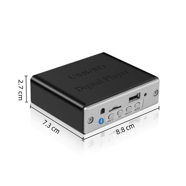 Audio Player Bluetooth MP3 FM USB TF SD LINE IN AUX Stereo Hand Free Call DC 12V Carousel 8