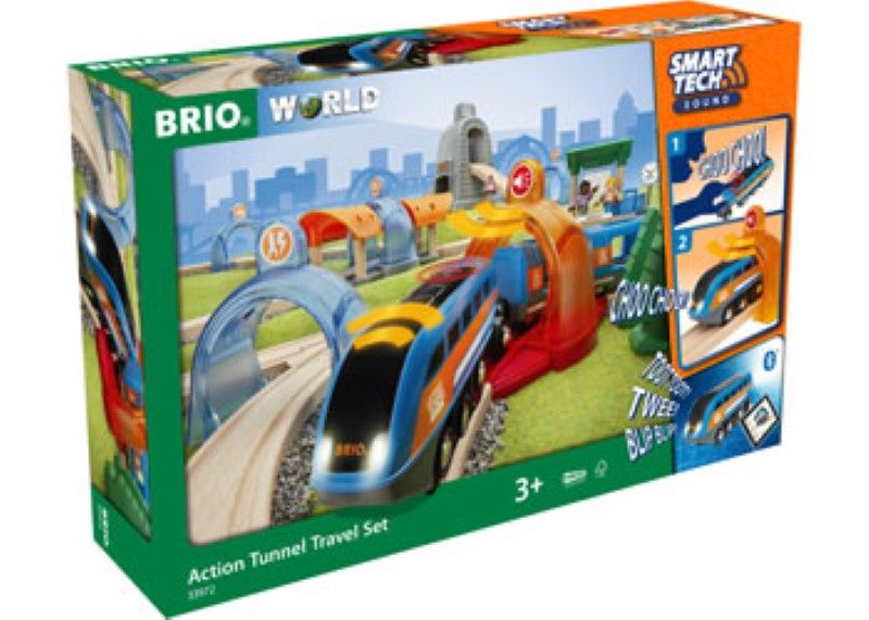 BRIO Smart Tech Sound - Action Tunnel Travel Set Carousel 1