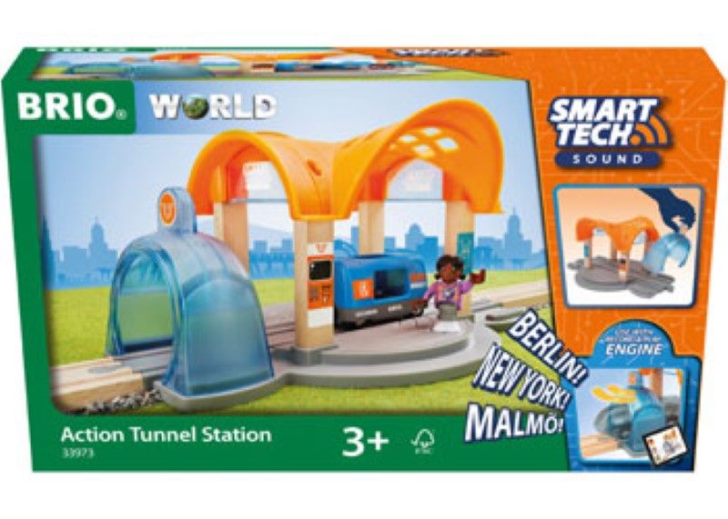 BRIO Smart Tech Sound - Action Tunnel Station Carousel 9