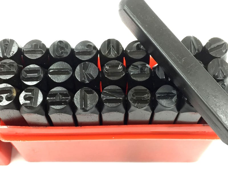 LETTER PUNCH SET AND NUMBER PUNCH SET 6MM HIGH FIGURES Carousel 1
