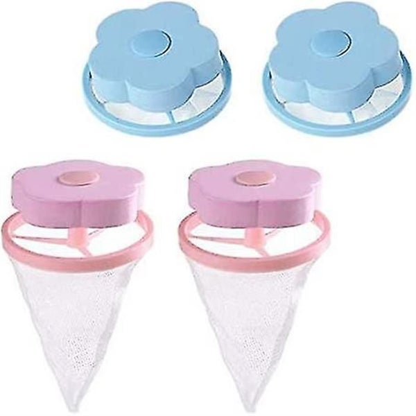 4pcs Lint Catcher For Laundry,pet Hair Remover For Laundry,washing Machine Float Carousel 1