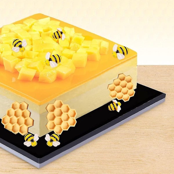 3pcs 7 Cavity Bumble Bee Silicone Mold Honeycomb Bees Silicone Fondant Cake Mold Carousel 5