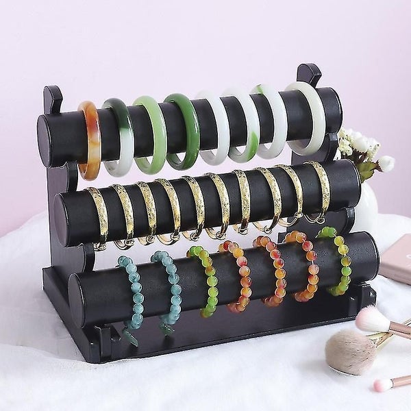 3-bar Bracelet Holder For Necklace Jewelry Display Rack And Organizer Stand Carousel 2