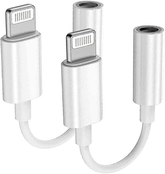 2 Pack-apple Lightning To 3.5 Mm Headphone Jack Adapter Connector Aux Audio Earp Carousel 1