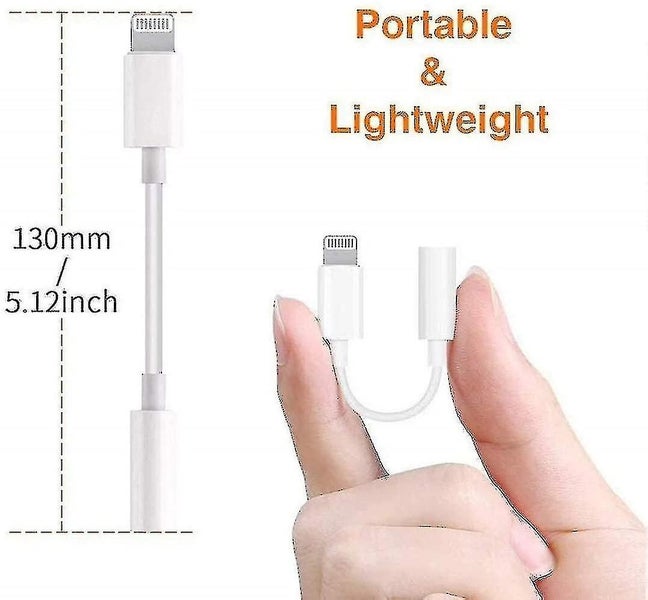 2 Pack-apple Lightning To 3.5 Mm Headphone Jack Adapter Connector Aux Audio Earp Carousel 2
