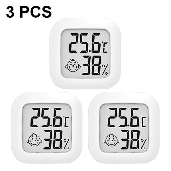 3 Pack Indoor Thermometer , Humidity Gauge Meter Digital Hygrometer Room Thermom Carousel 1