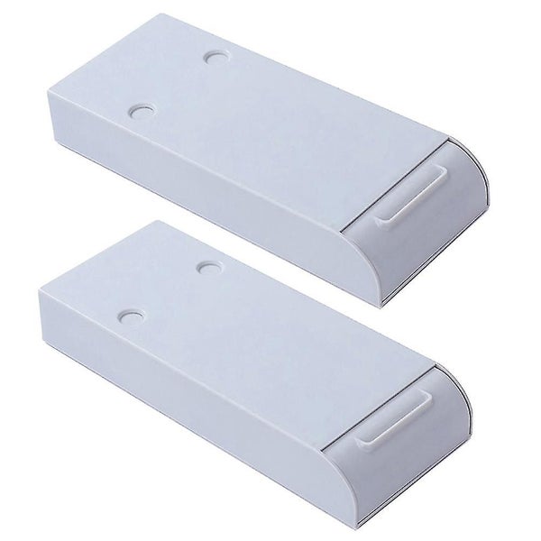 2pcs Hidden Desk Bottom Storage Box Under Desk Adhesive Pen Box Invisible Drawer Carousel 1