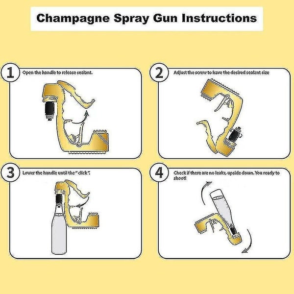 Champagne Gun Drinking Game Beer Gun Wine Ejector Pistol Alcohol Dispenser Bar C Carousel 5