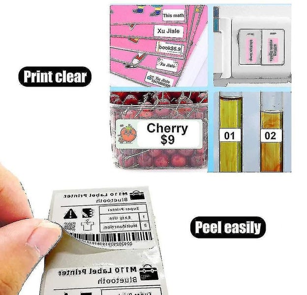 Adhesive Niimbot D11 Labels Maker Tape, Waterproof Thermal Bar Code Label Printe Carousel 4