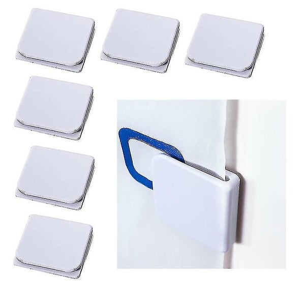 6 Pcs Shower Curtain Clips Windproof Splashproof Self Adhesive Shower Curtain We Carousel 3