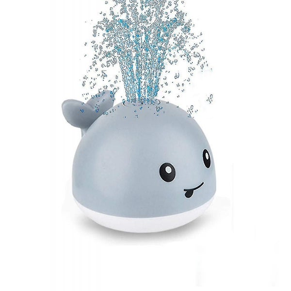 Baby Bath Toys, Whale Automatic Spray Water Toy With Led Light (gray) Carousel 1