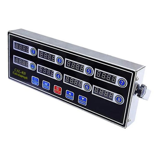 Commercial 8 Channels Digital Kitchen Timer, Stainless Steel Calculagraph Timer Carousel 1