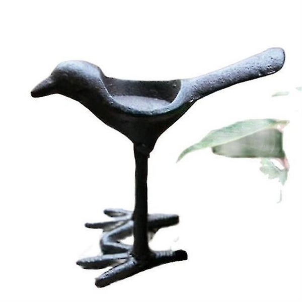 Bird Statue Magpie Candlestick Iron Lamp Old Oil Lamp Cast Iron Antique Old Cand Carousel 1