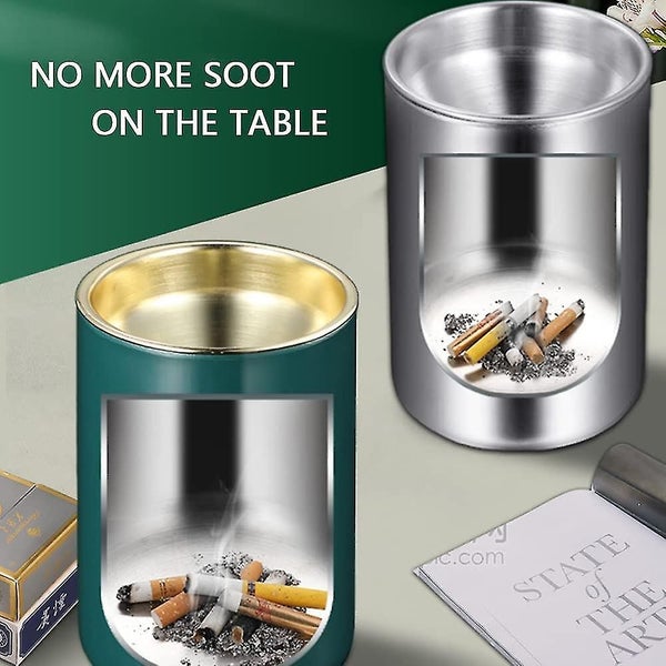 Ashtray Windproof,cigarette Stylish Stainless Steel Ash Tray For Indoor Or Outdo Carousel 5