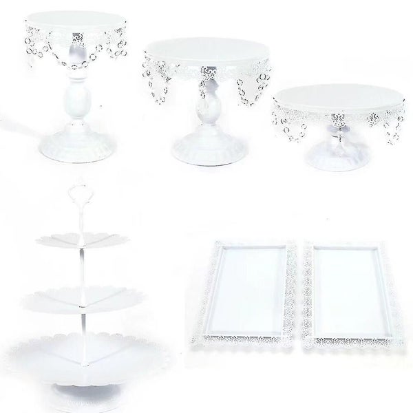 6x Set Cake Stand Party Wedding Cakestand Carousel 1