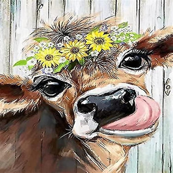 Cow Diamond Painting For Adults,cow Diamond Art Kits,12x16 Inch Cow Diamond Pain Carousel 1