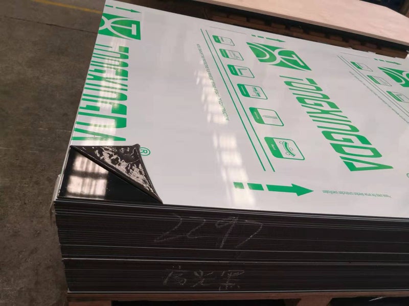 Aluminum Composite Panel 1.22m x 2.44m x 3mm (0.08mm skin) Gloss Black Carousel 1