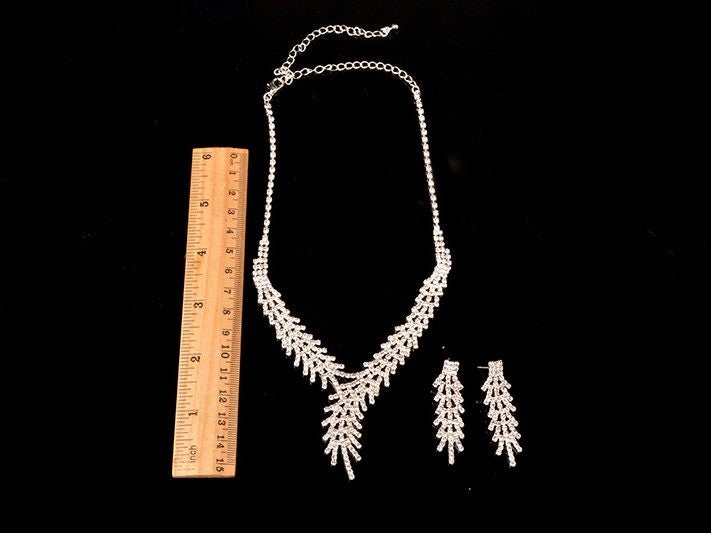 Wedding Jewelry Sets Bridal Necklace Earrings Set Statement Party Accessories Carousel 5