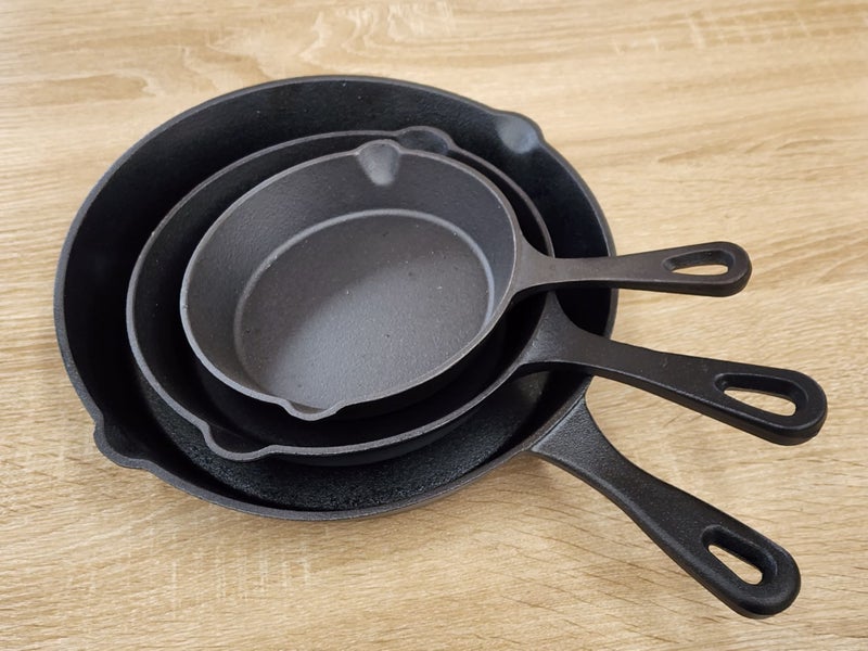 Cast Iron Frying Pans - 3 Pan Set Carousel 1