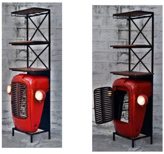 Industrial Rustic Wine Counter Carousel 1