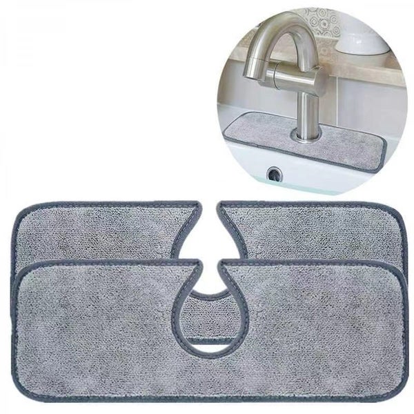 Kitchen Sink Splash Mat With Buttons Faucet Counter Absorbent Mat Carousel 2