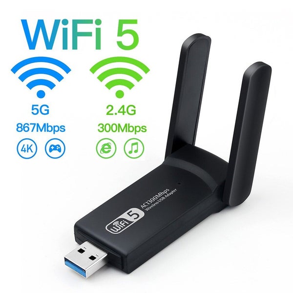 1300Mbps USB3.0 WiFi Adapter Dual Band 2.4G 5Ghz Wireless WiFi Dongle Carousel 6