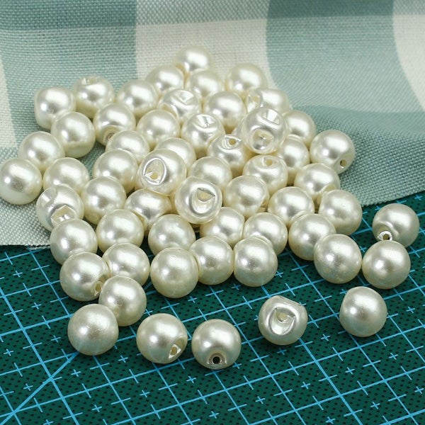 10mm 60pcs/Set Round Sewing Buttons Pearl Buttons for Clothing Sewing Carousel 1