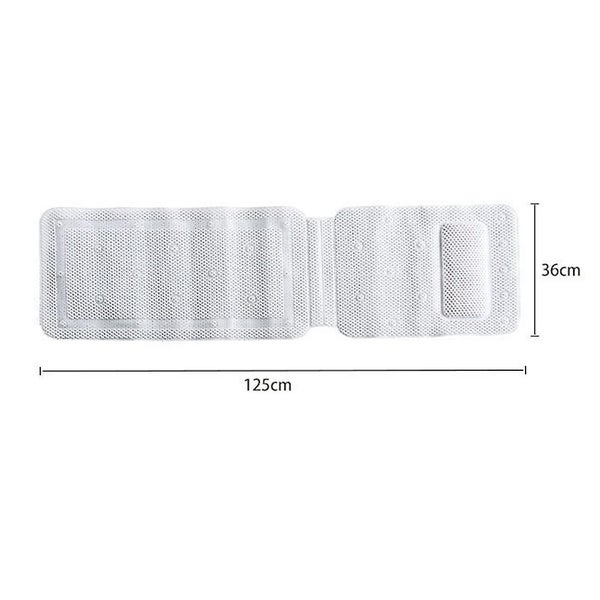 Bathtub Body Comfort Spa Pillow Mesh Non-Slip Spa Mat Foldable Bath Mat Bathroom Carousel 2