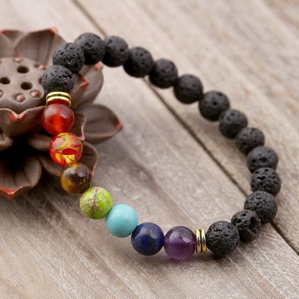 Volcanic Stone Beaded Bracelet Health Magnet Helps Weight Loss Carousel 2