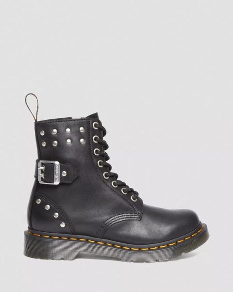 Dr. Martens 1460 Pascal Hardware Nappa Leather Lace Up Boots Carousel 1