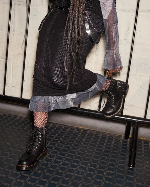 Dr. Martens 1460 Pascal Hardware Nappa Leather Lace Up Boots Carousel 2