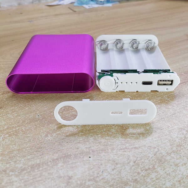 4x18650 Power Bank Case Aluminum Alloy Power Bank Case Type-C Battery Carousel 1
