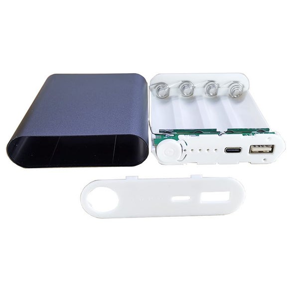 4x18650 Power Bank Case Aluminum Alloy Power Bank Case Type-C Battery Carousel 2