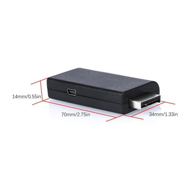 Portable PS2 To HDMI-compatible Audio Video Converter Adapter AV Carousel 6
