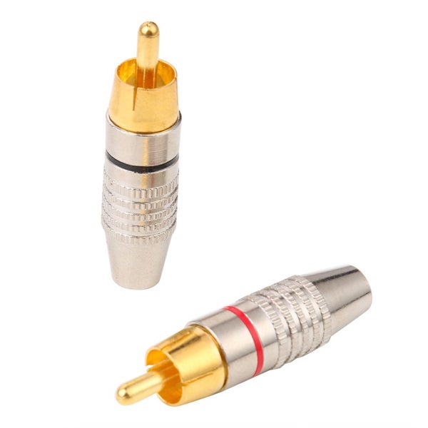 10pcs 5 Pair Male RCA Soldering Plug Connector Audio Plug DIY RCA Carousel 2