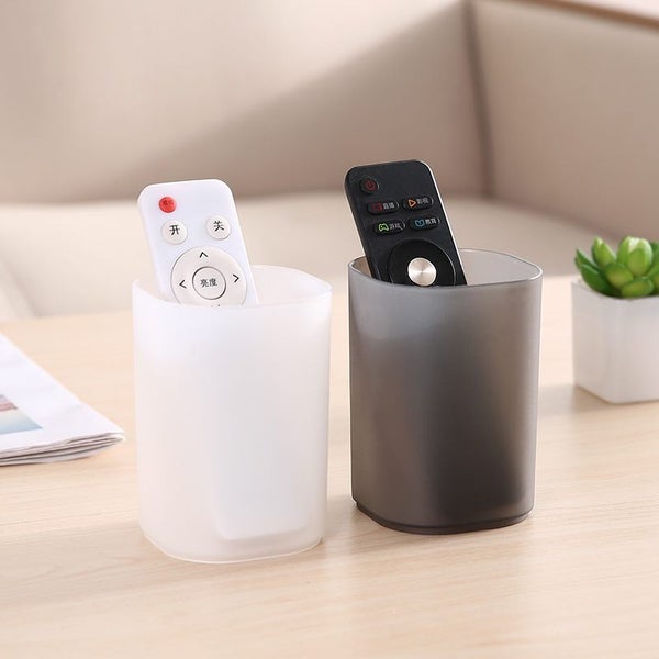 Desk Organizer Transparent Pen Holder Simple Frosted Storage Box Carousel 2