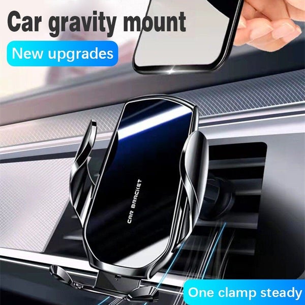 New Mirror Car Mobile Phone Holder Navigation Gravity Sensing Air Carousel 2